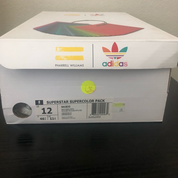 Superstar super color red adidas - Picture 3 of 4